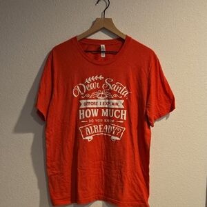 Bella Canvas Red Santa Graphic Tee